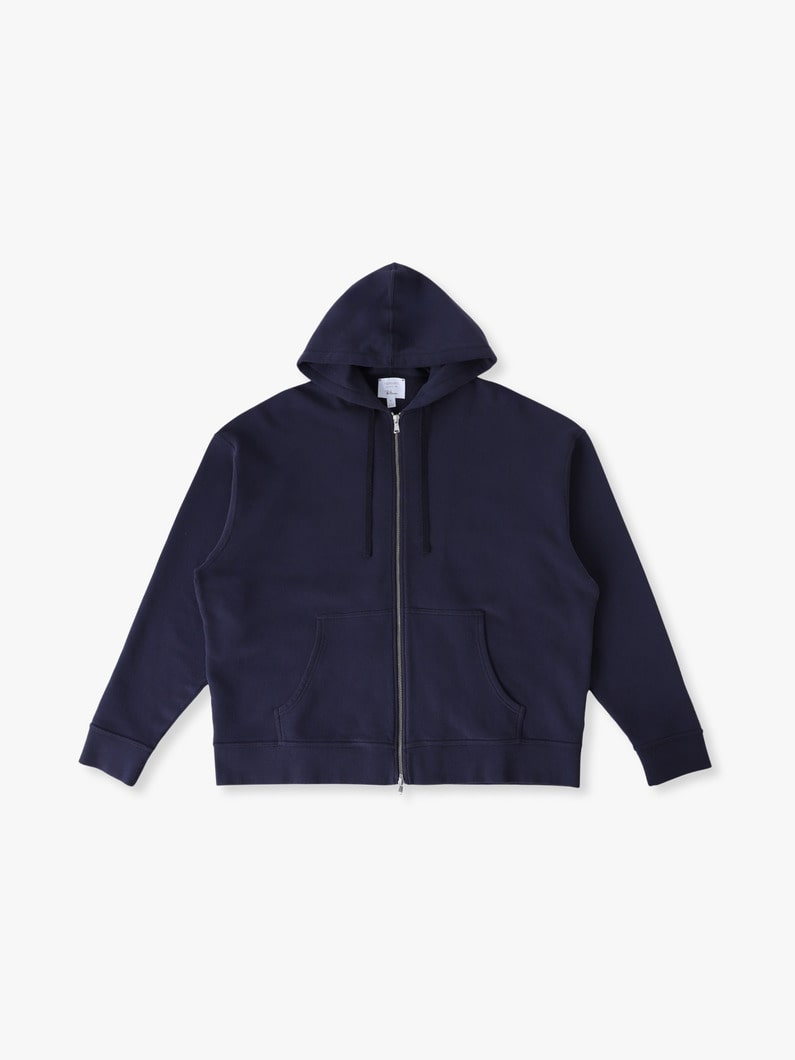 ループバック ラグラン スウェット ジップフーディー 詳細画像 navy 4