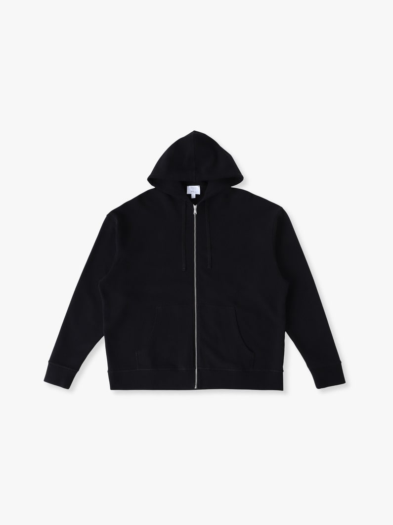 ループバック ラグラン スウェット ジップフーディー 詳細画像 black 3