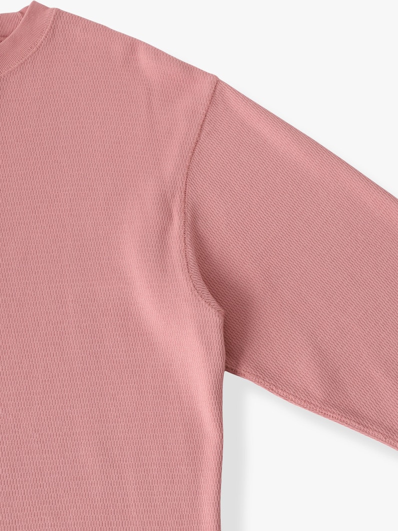 ハニカムワッフル プルオーバー 詳細画像 pink 2