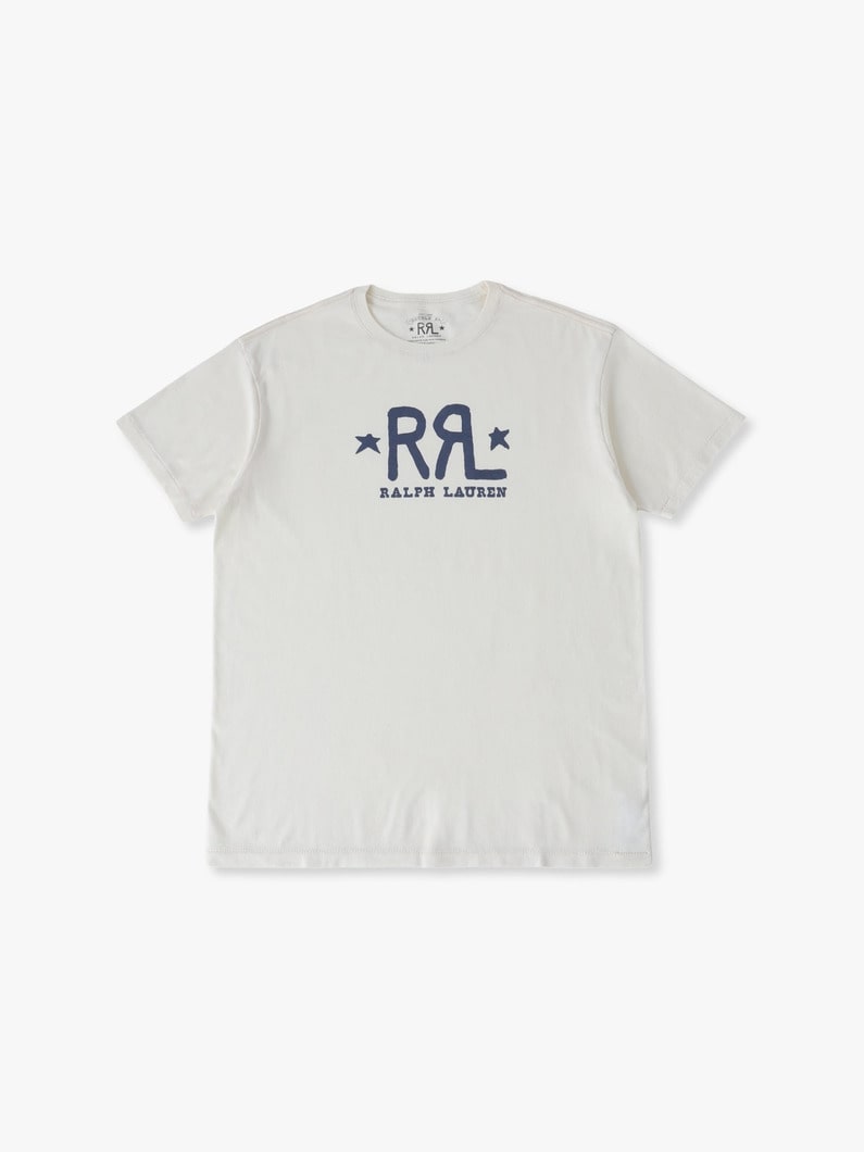 RRLロゴ ティー 詳細画像 white/navy 3