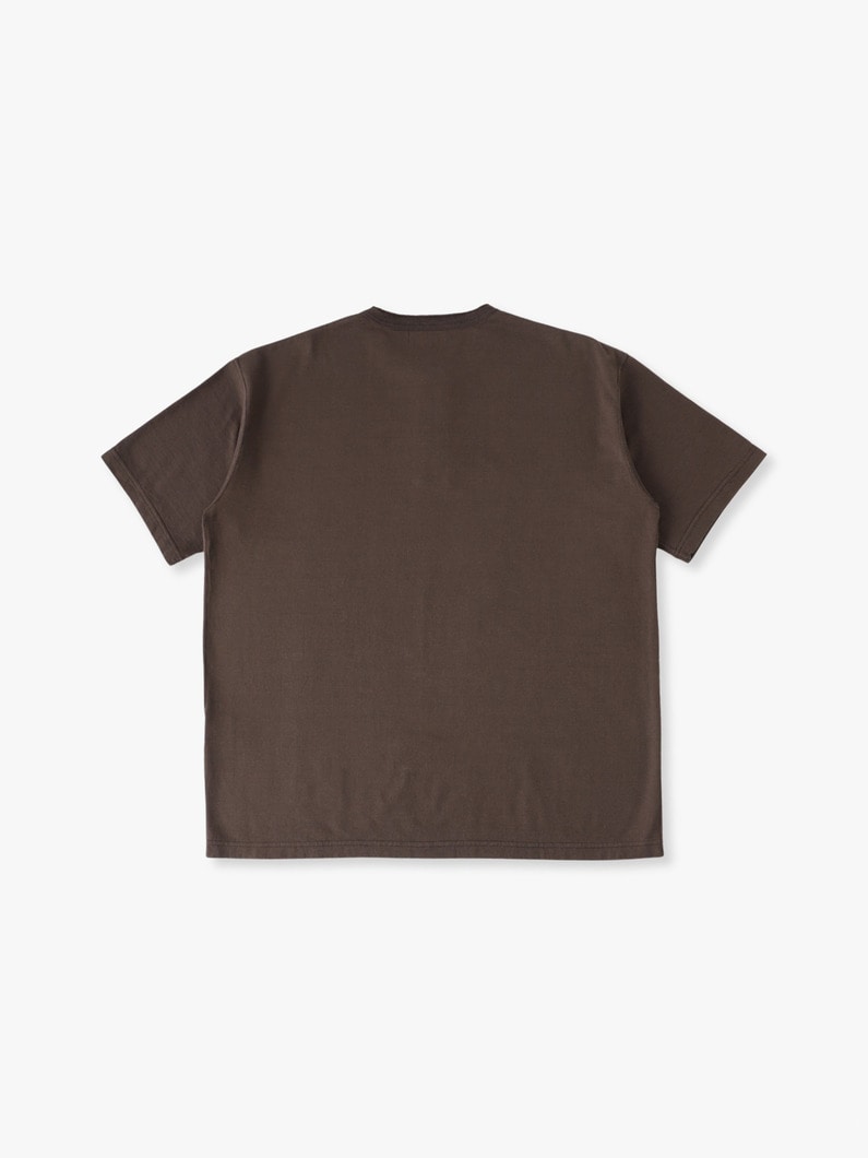 スーピマコットン リネン ヘンリーネックティー 詳細画像 brown 1
