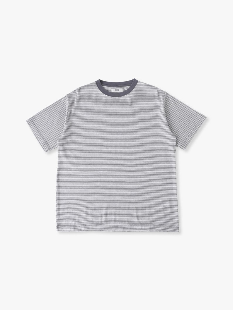 レトロストライプ ティー 詳細画像 gray 3