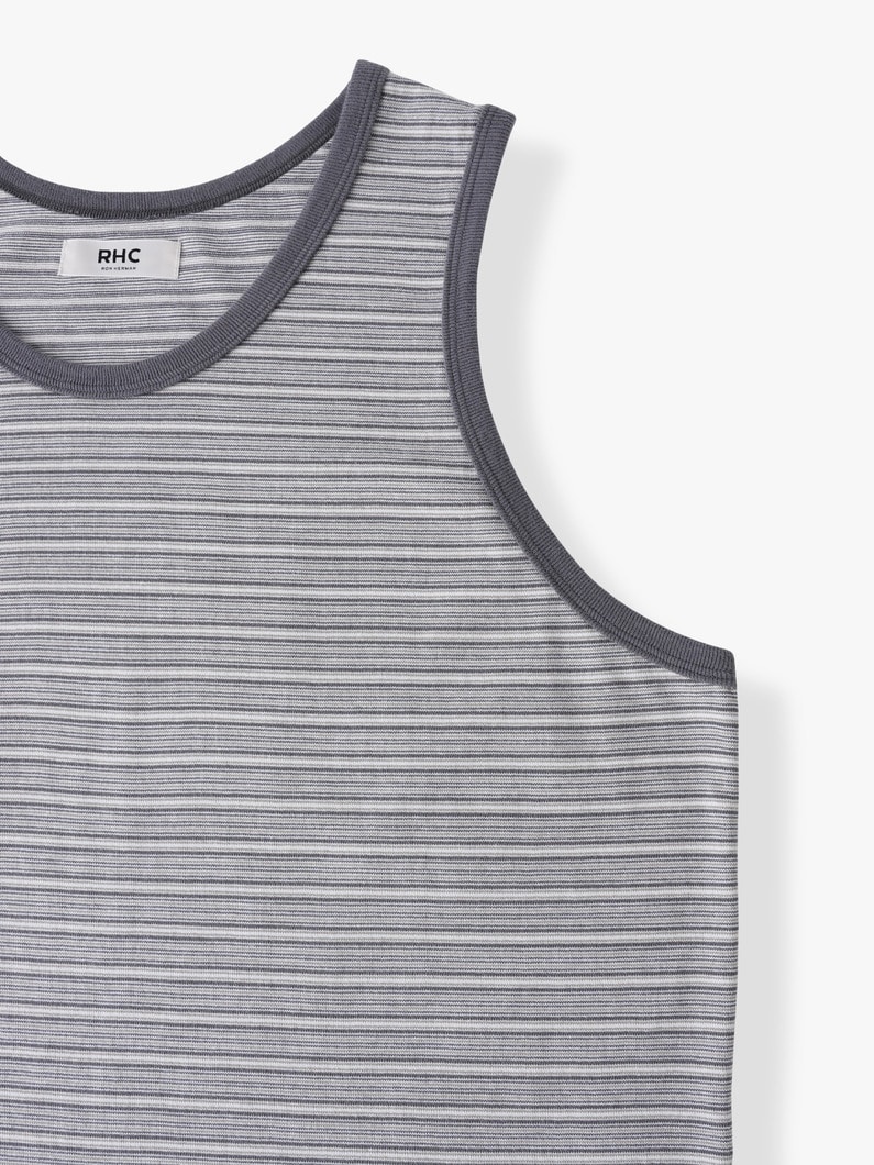 レトロストライプ タンクトップ 詳細画像 blue 2