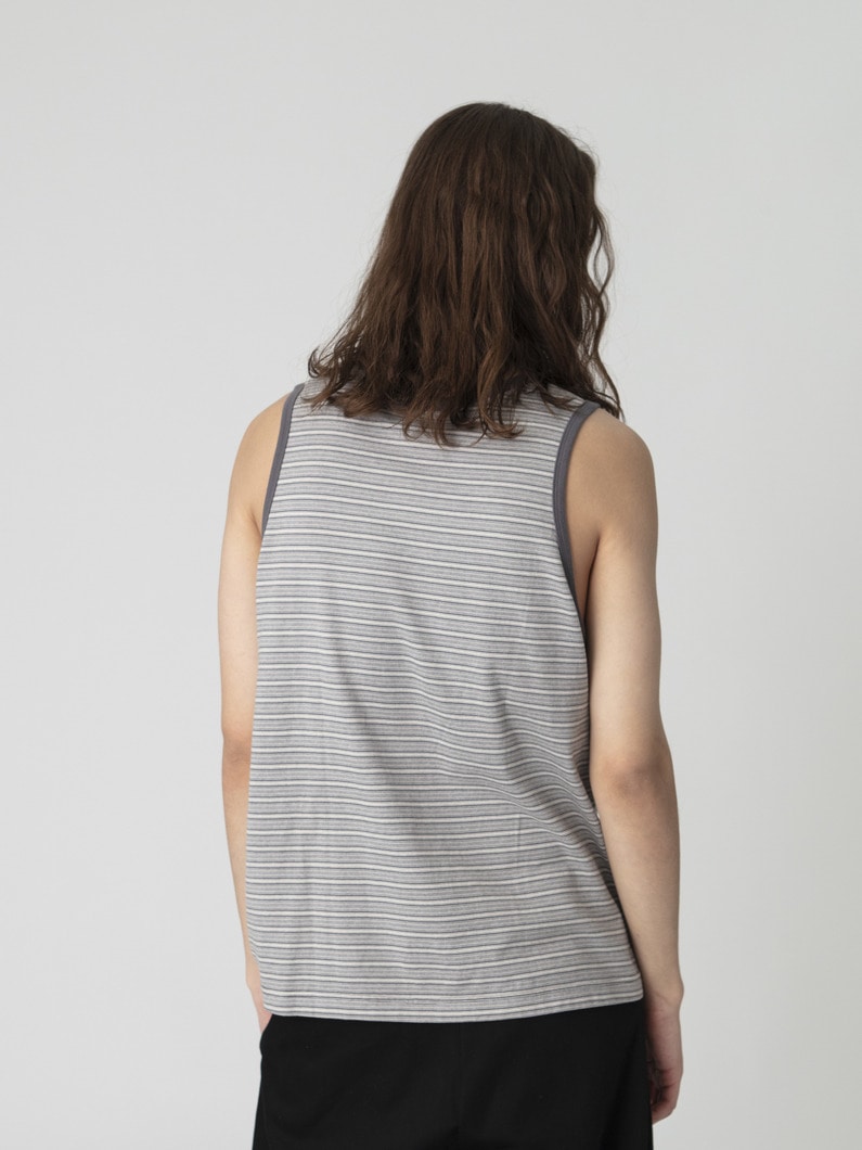 レトロストライプ タンクトップ 詳細画像 gray 2