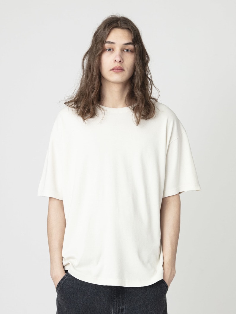コットンヘンプ スムース ティー 詳細画像 white