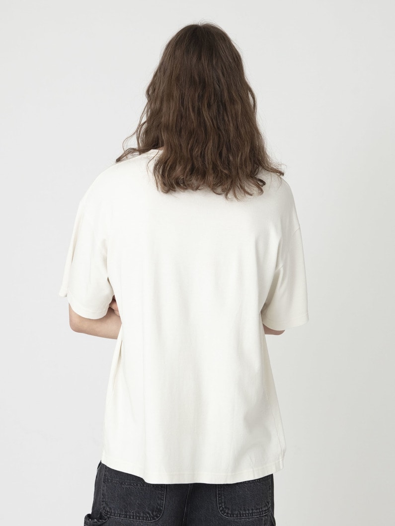 コットンヘンプ スムース ティー 詳細画像 white 2