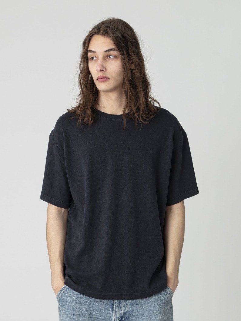 コットンヘンプ スムース ティー 詳細画像 black