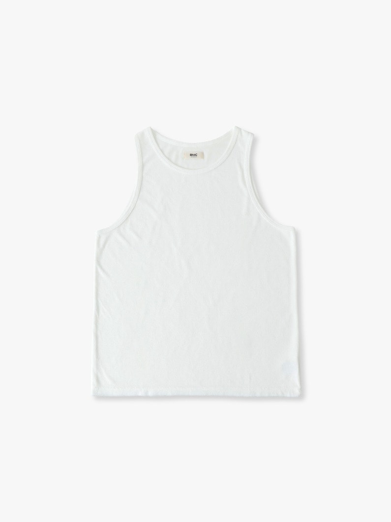 パイルタンクトップ 詳細画像 white 3