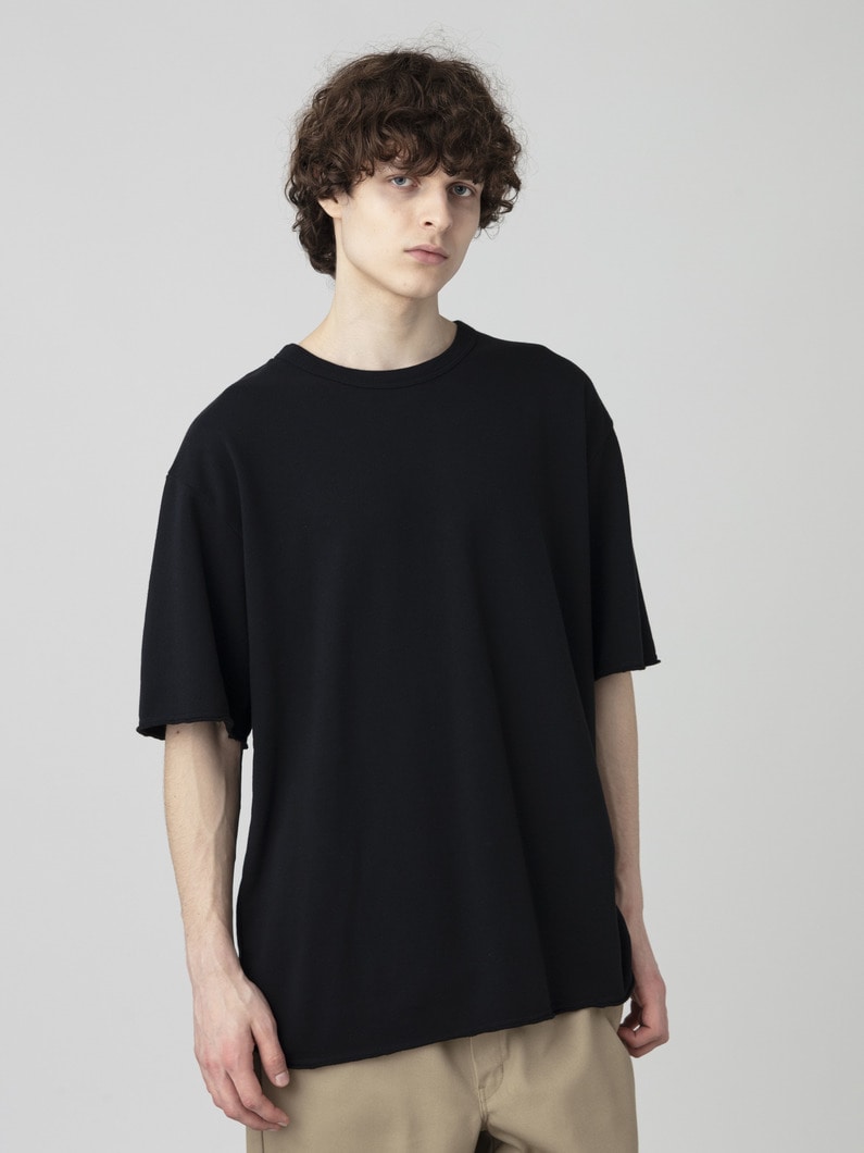 オーガニックコットン カットオフ ティー 詳細画像 black