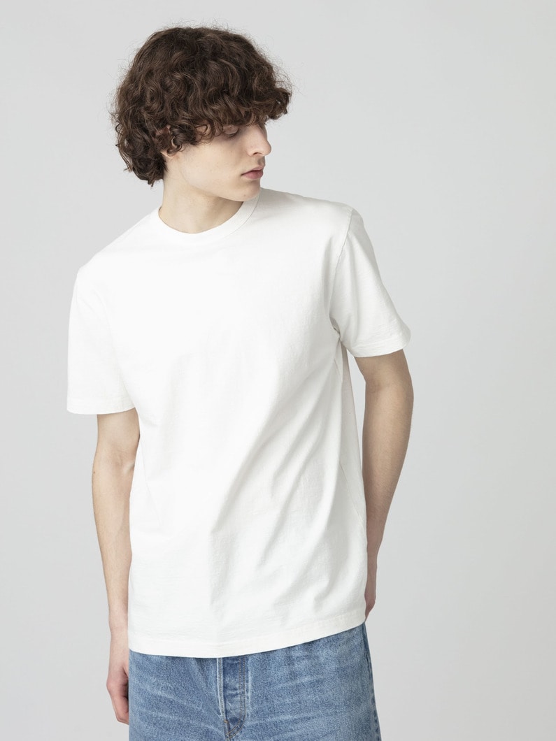 スリムフィット ストレッチ ティー 詳細画像 off white 1