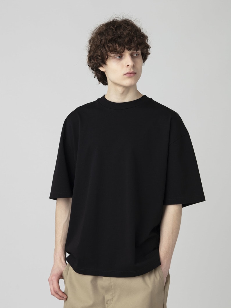 スリムフィット ストレッチ ティー 詳細画像 black