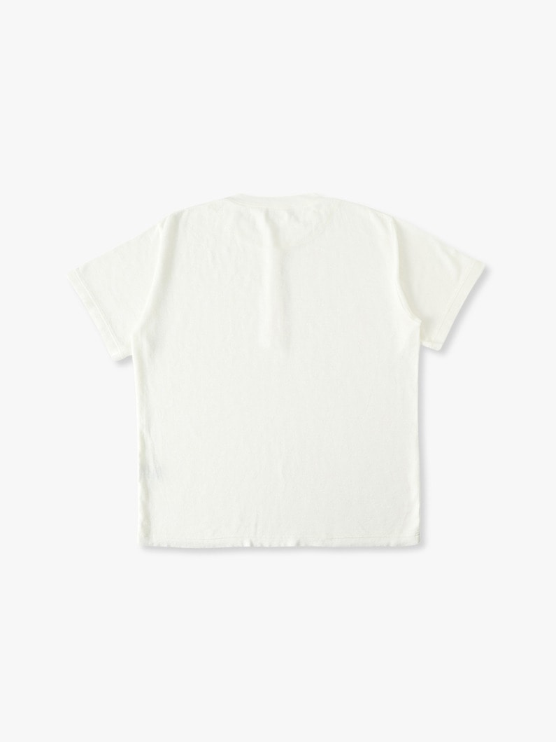 コットンヘンプ ダブルフェイス ヘンリーネックティー 詳細画像 white 1