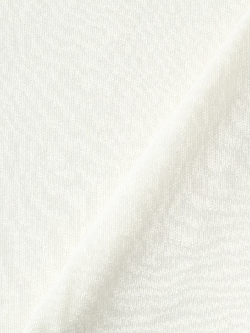 コットンヘンプ ダブルフェイス ヘンリーネックティー 詳細画像 white 3