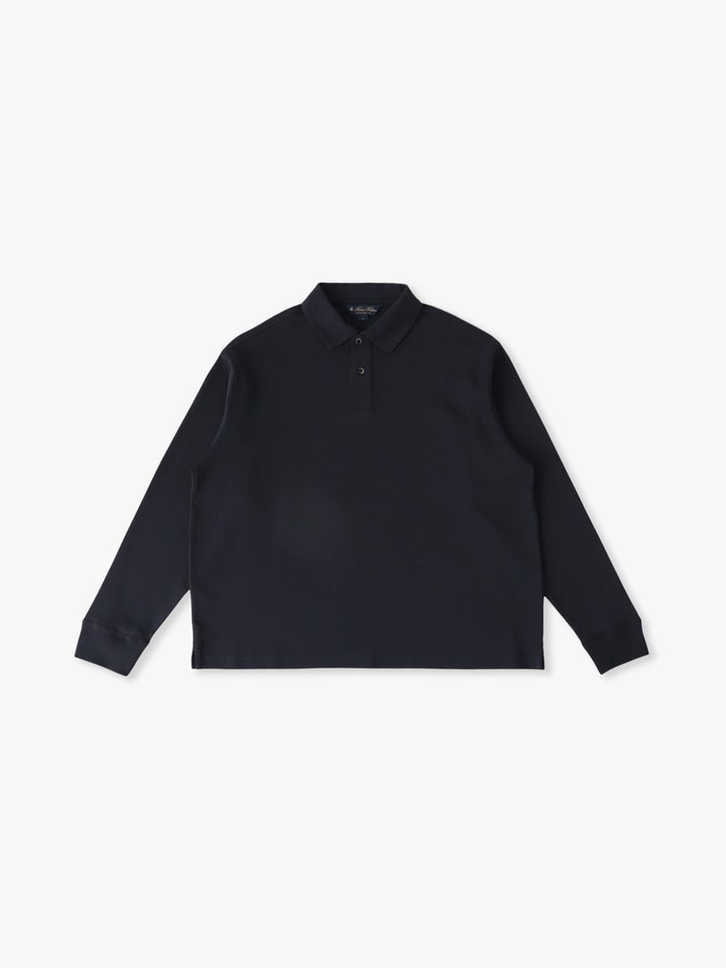 ジャージーポロ ロングスリーブティー 詳細画像 navy 3