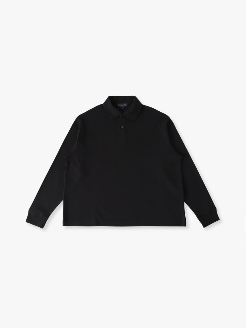 ジャージーポロ ロングスリーブティー 詳細画像 black 3