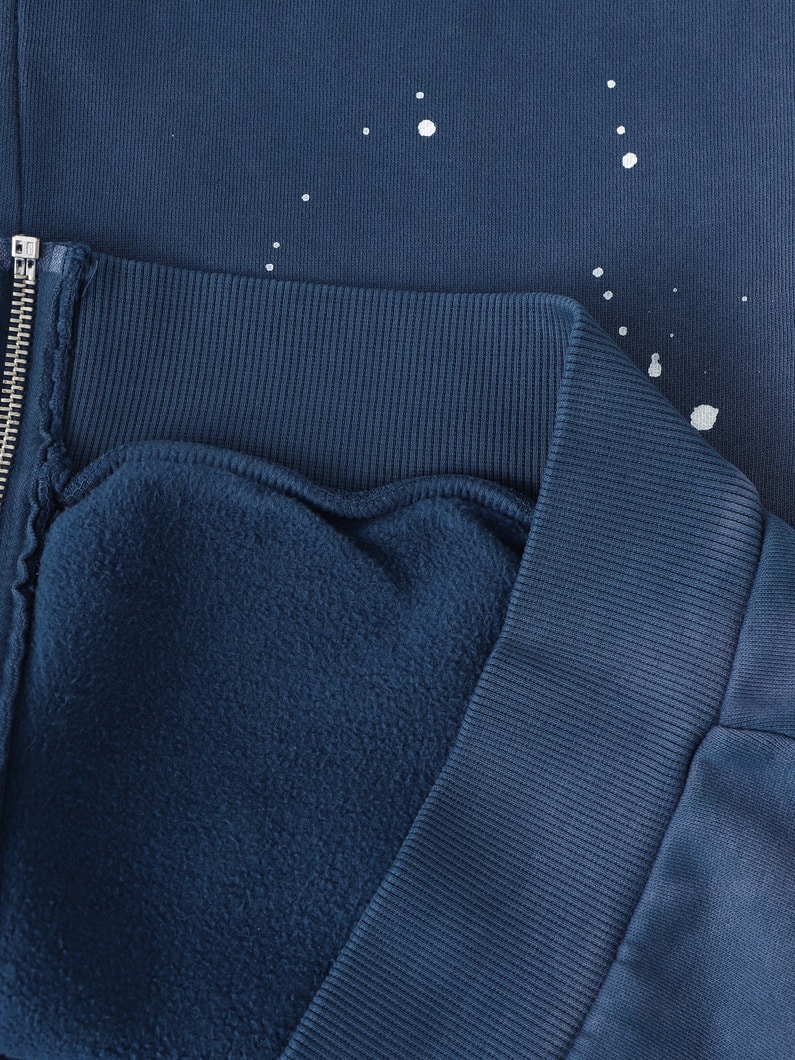 ペイント スウェットジップフーディー 詳細画像 navy 3