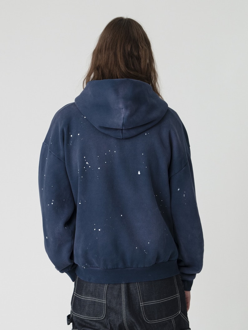 ペイント スウェットジップフーディー 詳細画像 navy 2