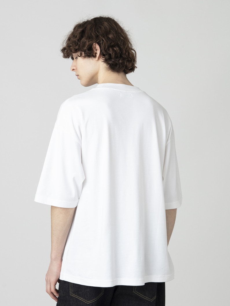 スヴィンコットン スムース モックネックティー 詳細画像 white 2