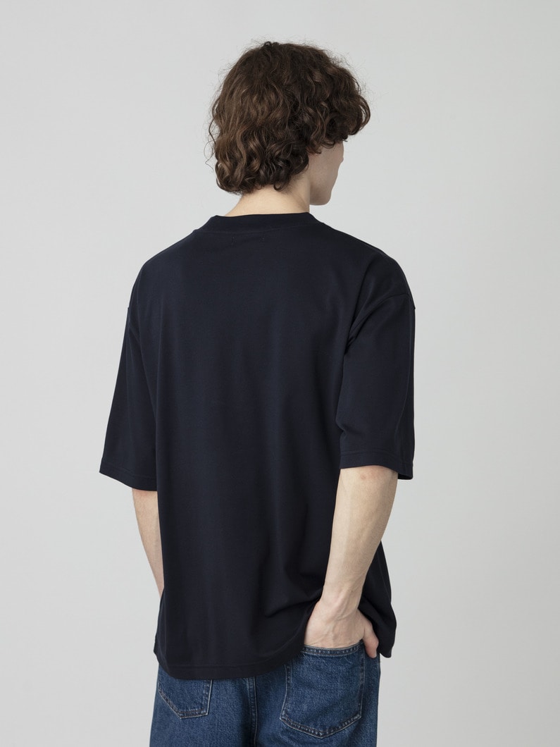 スヴィンコットン スムース モックネックティー 詳細画像 navy 2