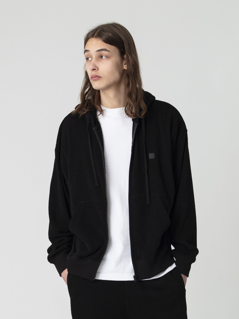 パイル ジップフーディー 詳細画像 black 1