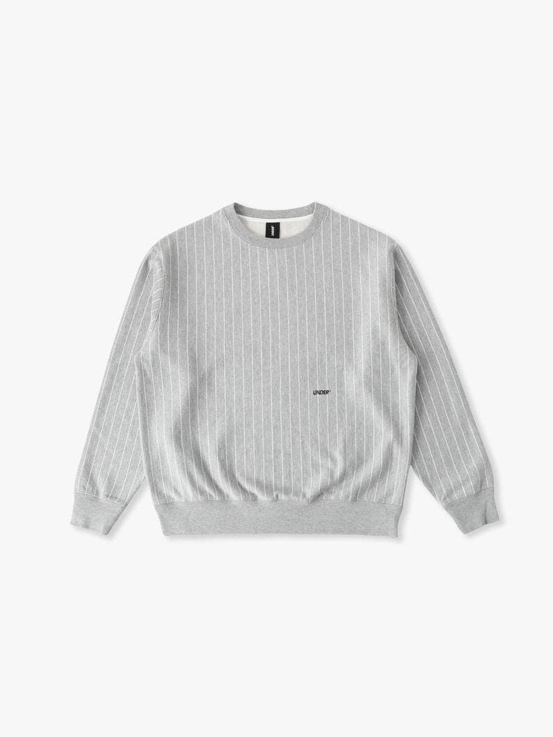 ピンストライプ スウェット プルオーバー 詳細画像 gray 3