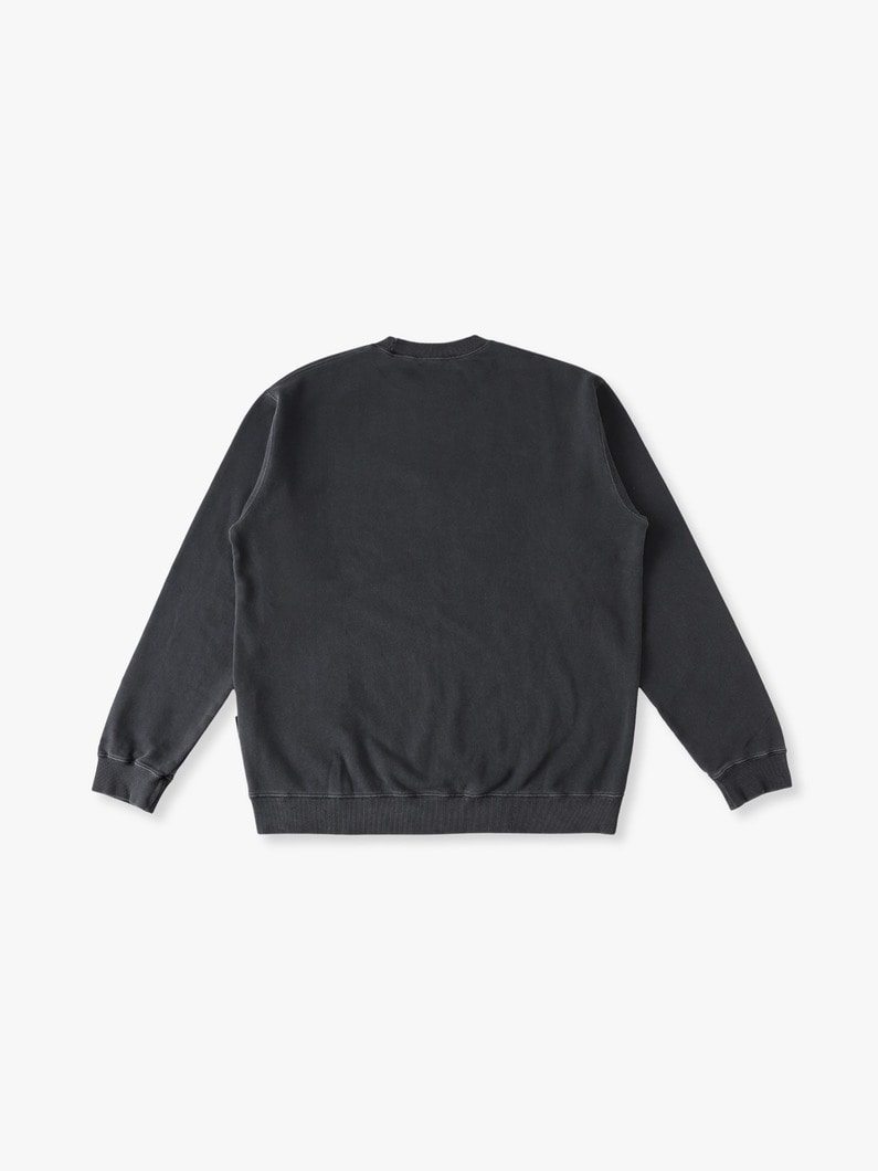 ピグメントダイ USコットン スウェットプルオーバー 詳細画像 charcoal gray 1