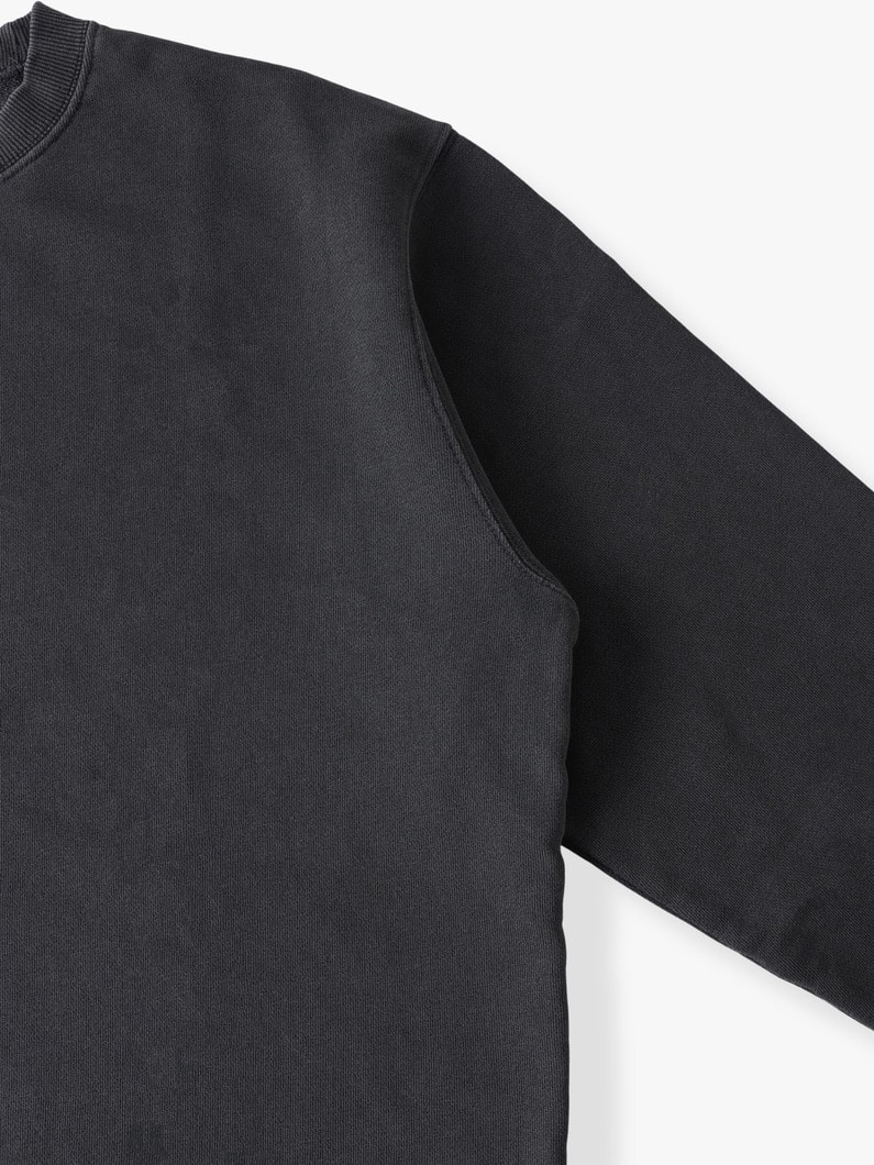 ピグメントダイ USコットン スウェットプルオーバー 詳細画像 charcoal gray 2