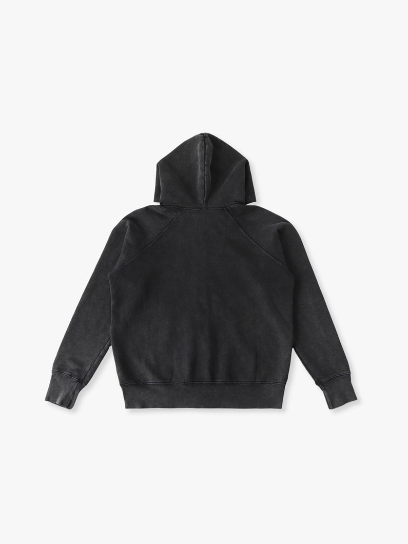 ヘヴィーウェイト ラグラン ジップ スウェットフーディー 詳細画像 black 1