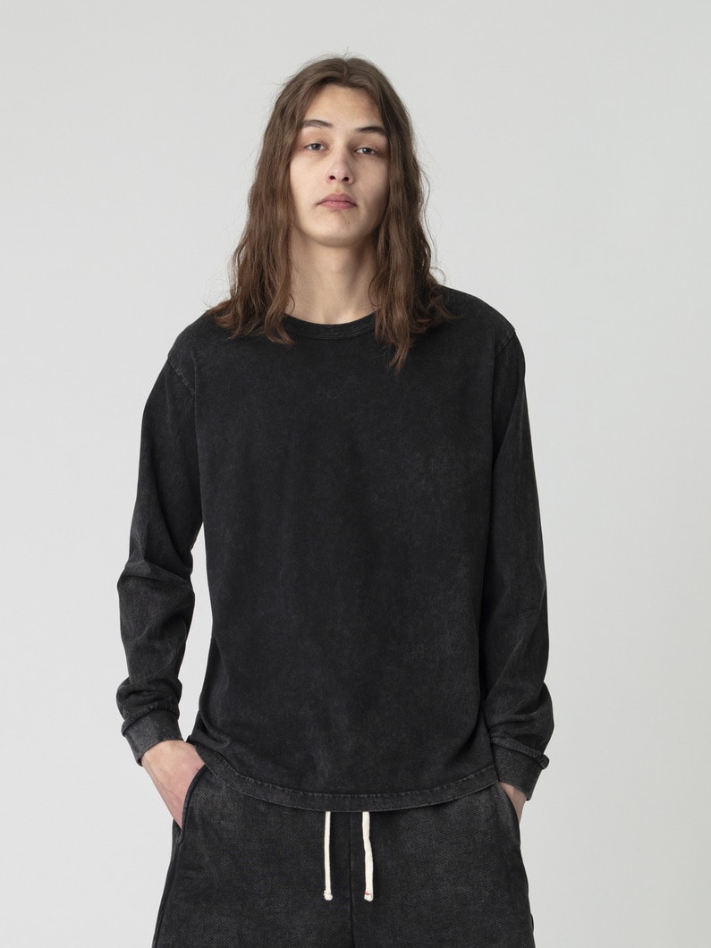 ヘヴィーウェイト ロングスリーブティー 詳細画像 black 1