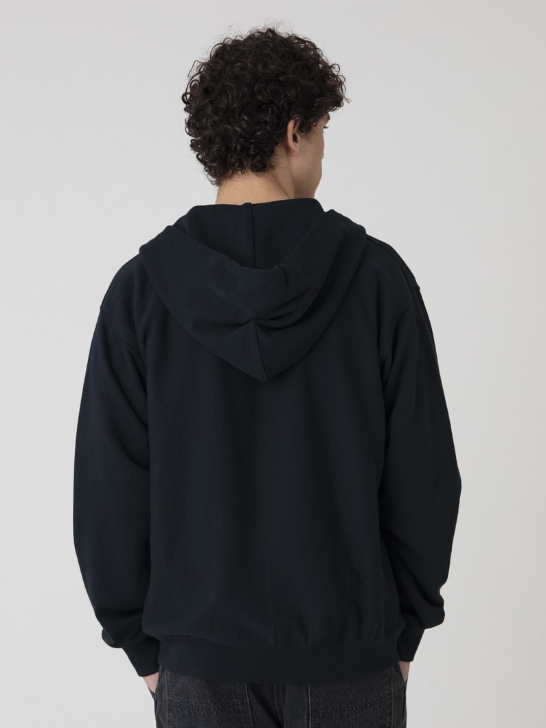 エンブロイダリーロゴ スウェット ジップフーディー 詳細画像 navy 3