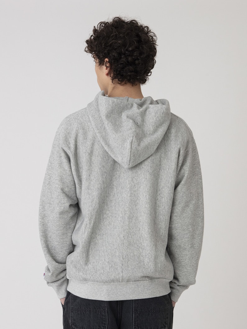 エンブロイダリーロゴ スウェット ジップフーディー 詳細画像 gray 3