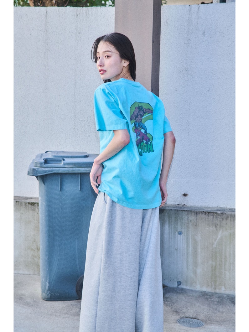 プリント ティー（ブルー） 詳細画像 blue 3