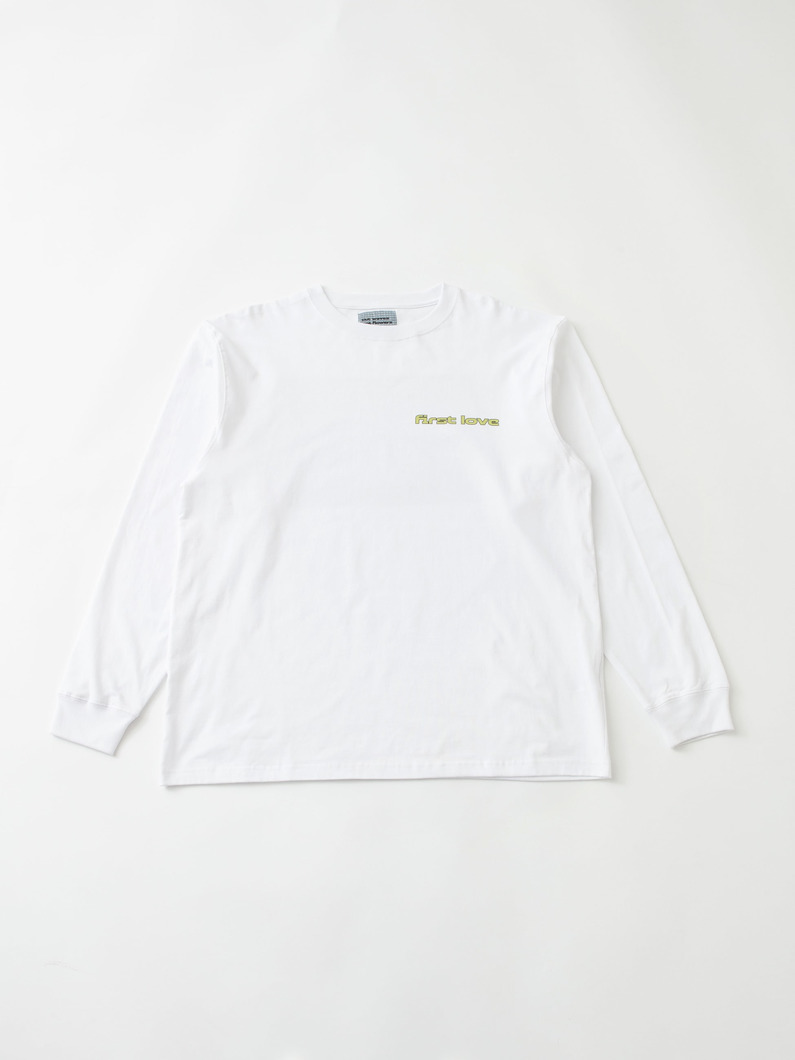 グラフィック ロングスリーブティー（No,1） 詳細画像 white 3