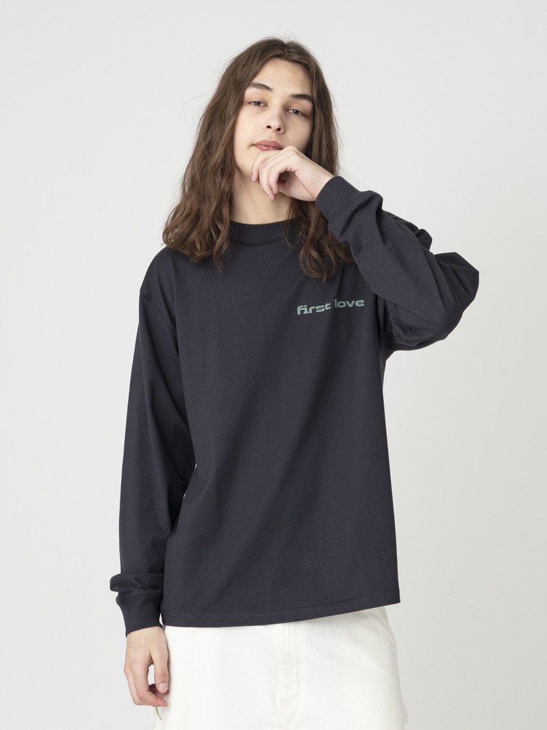 グラフィック ロングスリーブティー（No,2） 詳細画像 charcoal gray 1