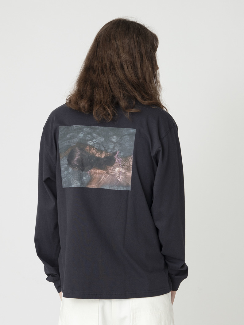 グラフィック ロングスリーブティー（No,2） 詳細画像 charcoal gray 2