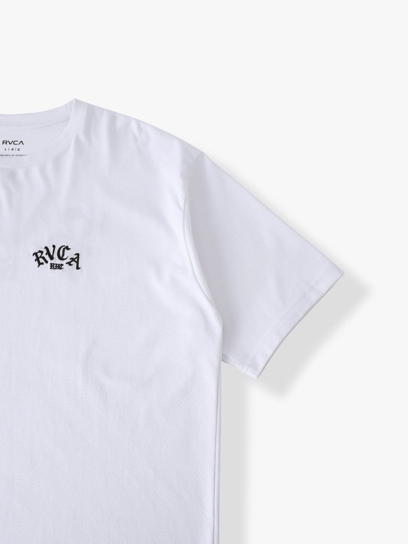 エンブロイダリーロゴ ティー 詳細画像 white 2