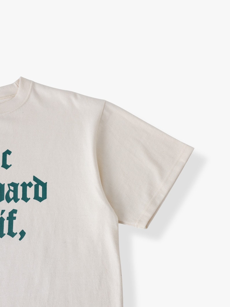 オールドフォントロゴ ティー 詳細画像 white 2