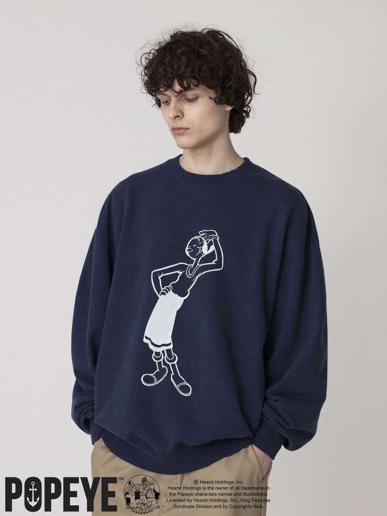 スウェットプルオーバー 【OLIVE】 詳細画像 navy 1