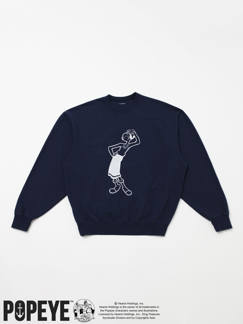 スウェットプルオーバー 【OLIVE】 詳細画像 navy 3