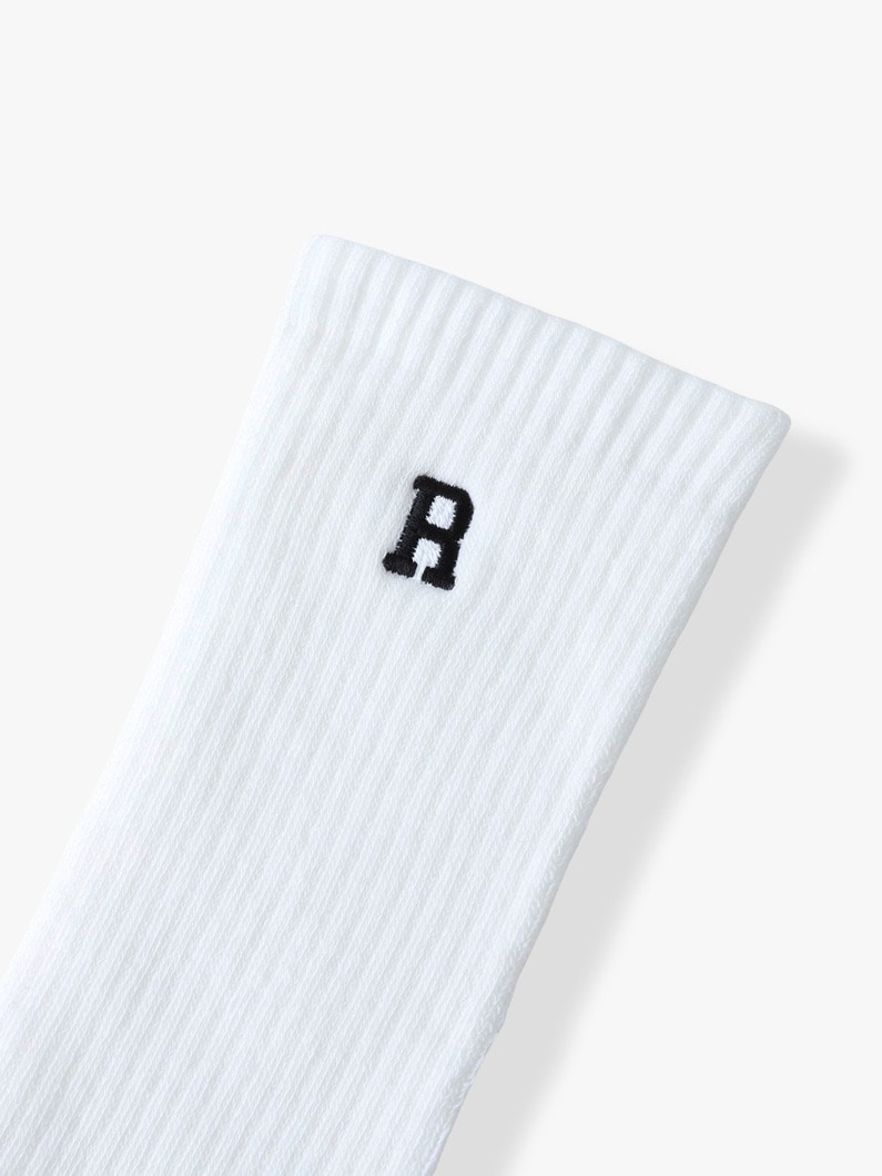 Rロゴ ソックス 詳細画像 white 2