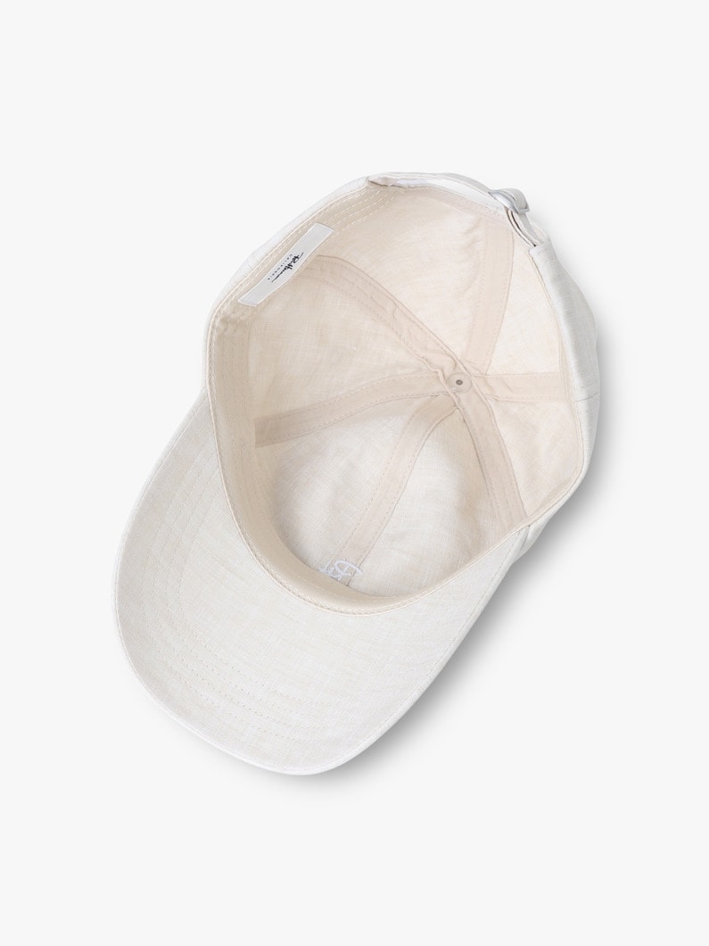 リネン ロゴキャップ 詳細画像 white 3