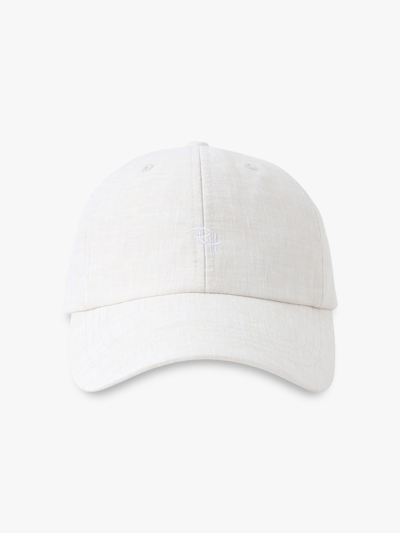 リネン ロゴキャップ 詳細画像 beige