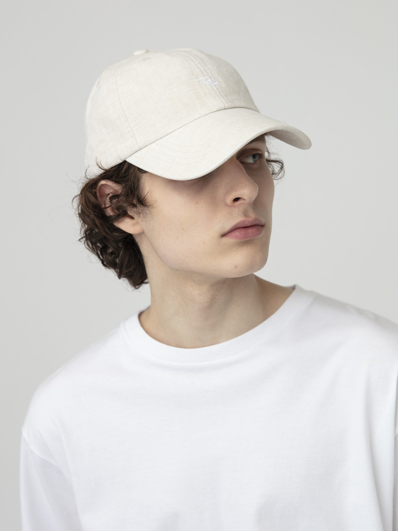 リネン ロゴキャップ 詳細画像 beige 2