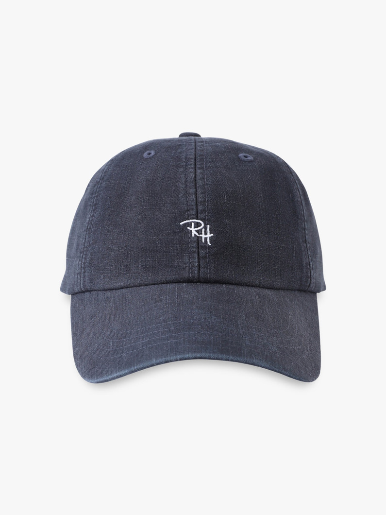 リネン ロゴキャップ 詳細画像 black