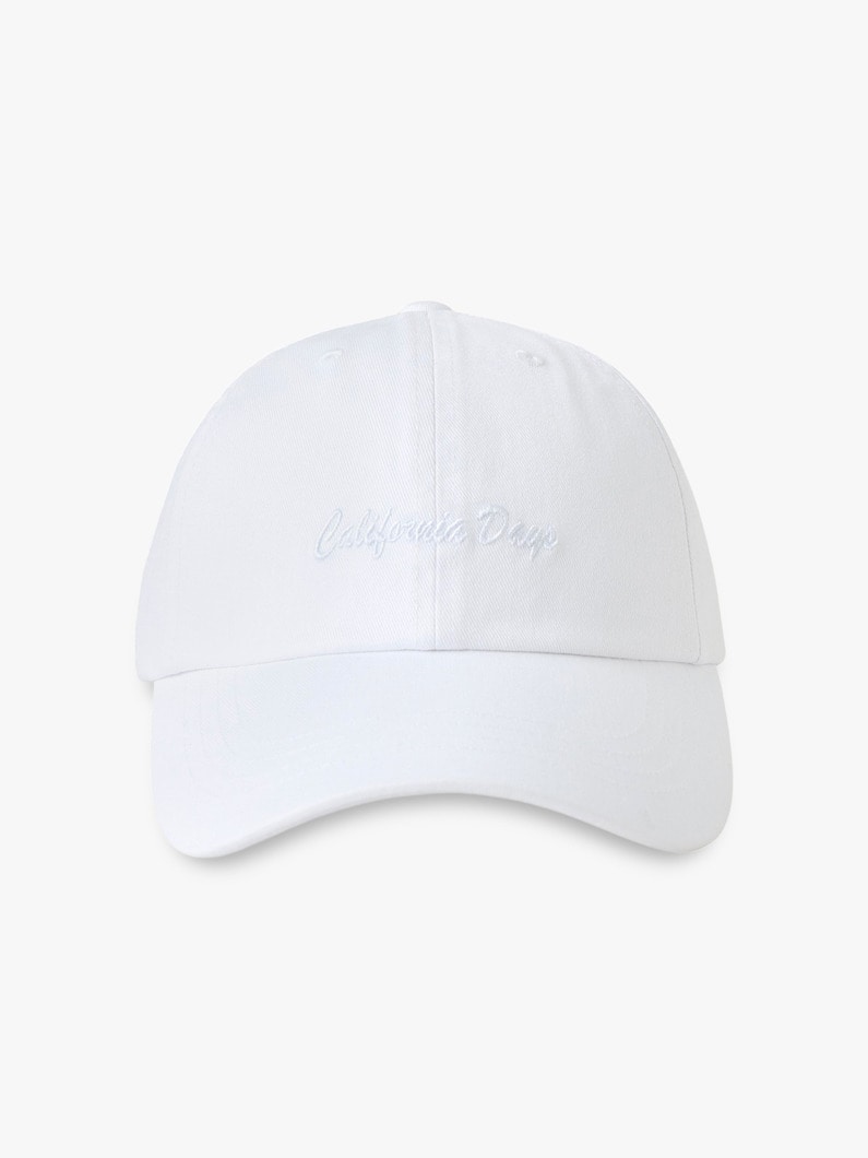 コットンツイル ピグメントダイ キャップ 詳細画像 white 1
