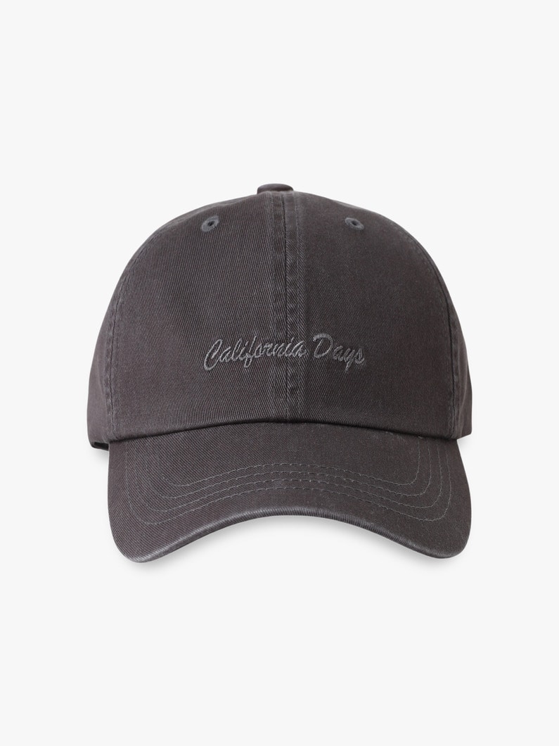 コットンツイル ピグメントダイ キャップ 詳細画像 charcoal gray