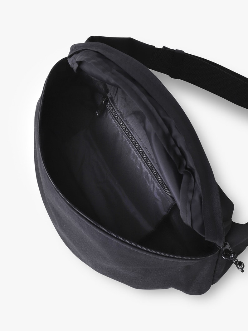 コットンナイロン ウエストバッグ 詳細画像 black 4