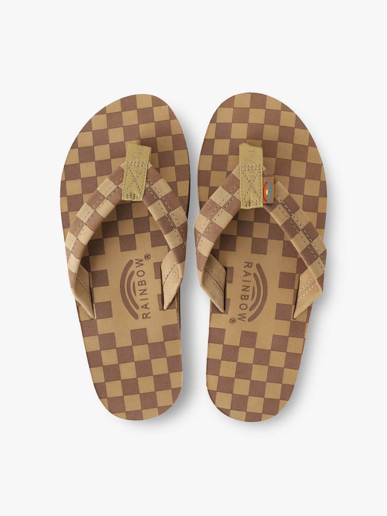 シングルレイヤー チェック サンダル 詳細画像 beige 4