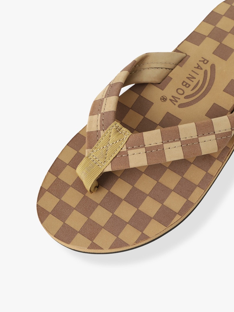 シングルレイヤー チェック サンダル 詳細画像 beige 6