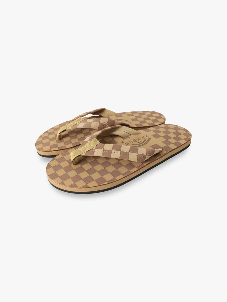 シングルレイヤー チェック サンダル 詳細画像 beige 2